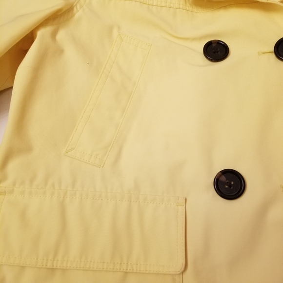 Martin & Osa Jacket Size L Raincoat Cropped Sleeves Yellow - Picture 3 of 10